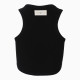 Топ в рубчик женский MIST, onesize, чёрный