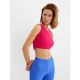 Топ с сеткой женский MINAKU: Casual Collection, фуксия, размер 44