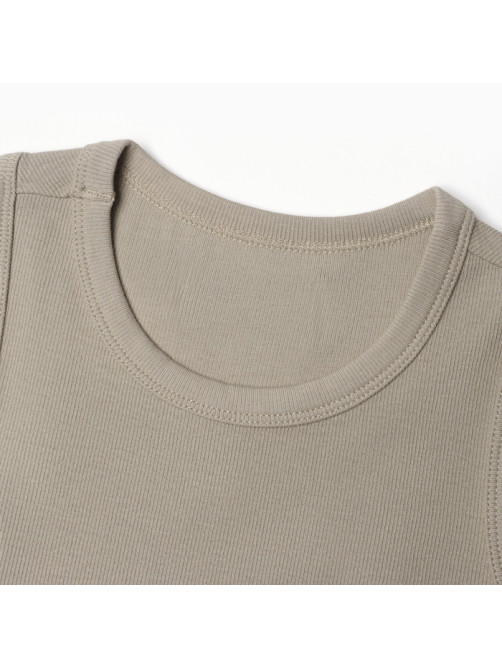 Топ в рубчик женский MIST, onesize, бежевый