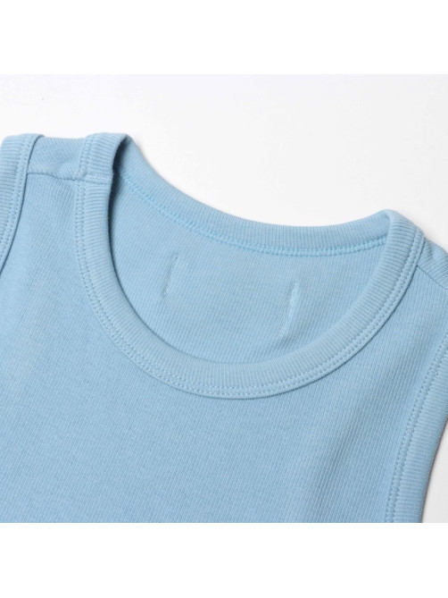 Топ в рубчик женский MIST, onesize, голубой