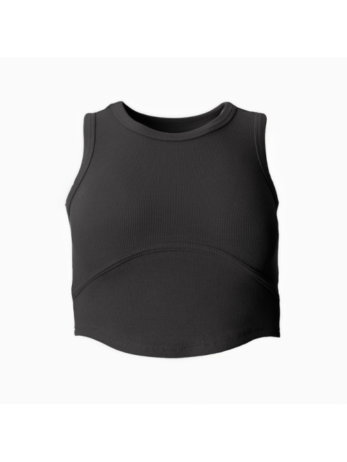 Топ в рубчик женский MIST, onesize, тёмно-серый