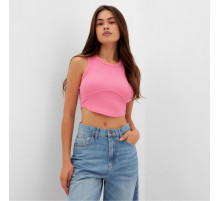 Топ в рубчик женский MIST, onesize, розовый