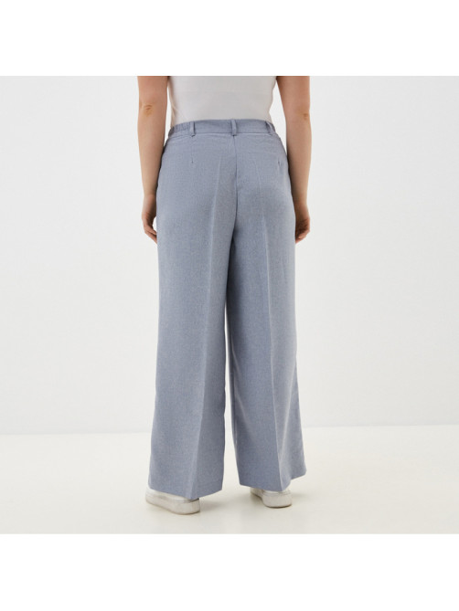 Брюки женские Mist plus-size, размер 52, голубые