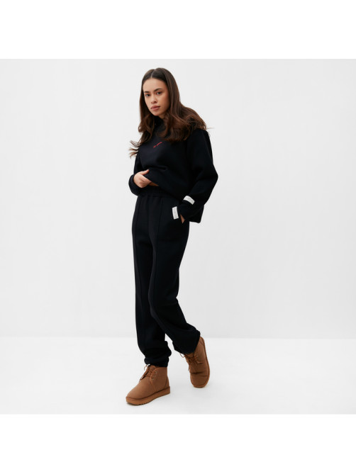 Джоггеры женские MIST Cozy style, чёрные, размер 42