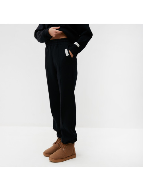 Джоггеры женские MIST Cozy style, чёрные, размер 42