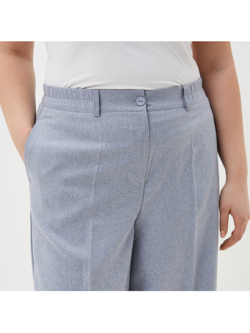 Брюки женские Mist plus-size, размер 52, голубые