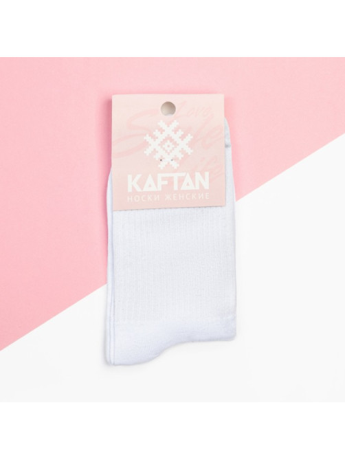 Носки женские KAFTAN Basic, размер 36-39 (23-25 см), белые