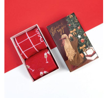 Носки женские новогодние KAFTAN Xmas, набор 2 пары, размер 36-39 (23-25 см)