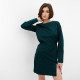 Платье мини женское MINAKU: Silk pleasure, зелёное, размер 46