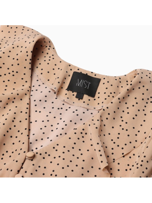 Платье мини женское с воланами MIST, размер 50, бежевое