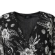 Платье мини женское MIST plus-size, размер 50, чёрное