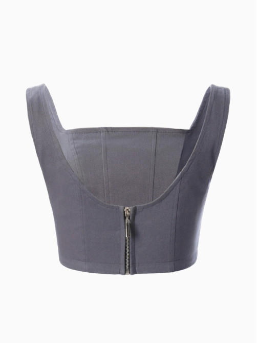 Корсет женский джинсовый MIST: Denim, размер 46, графит