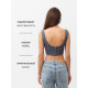 Корсет женский джинсовый MIST: Denim, размер 46, графит