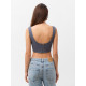 Корсет женский джинсовый MIST: Denim, размер 48, графит