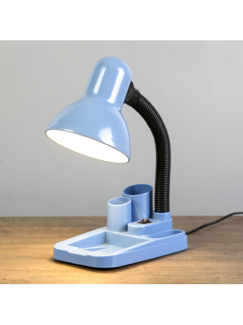 Лампа настольная «Мудрец» Е27 40W, 220 В синий 18×11.5×33 см RISALUX