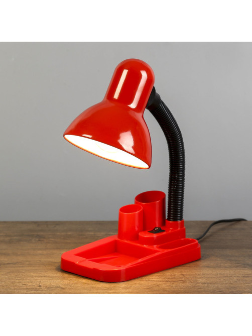 Лампа настольная «Мудрец» Е27 40W, 220 В красный 18×11.5×33 см RISALUX