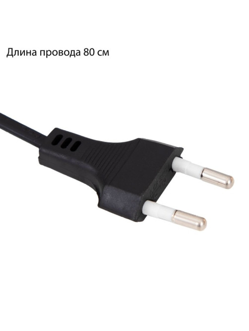 Лампа настольная RISALUX, Е27, 40 Вт, с выключателем, на зажиме, голубая