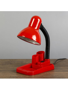 Лампа настольная «Мудрец» Е27 40W, 220 В красный 18×11.5×33 см RISALUX