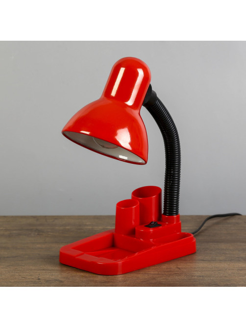 Лампа настольная «Мудрец» Е27 40W, 220 В красный 18×11.5×33 см RISALUX
