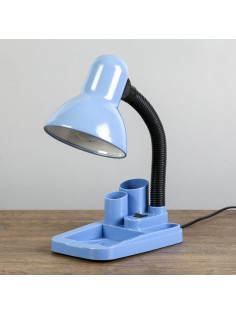 Лампа настольная «Мудрец» Е27 40W, 220 В синий 18×11.5×33 см RISALUX