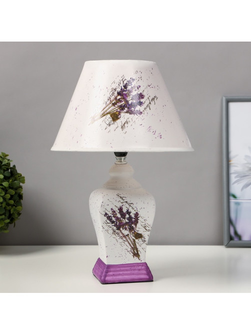 Лампа настольная керамика «Лаванда» Е14 25W 220 В 37.5×25×25 см RISALUX