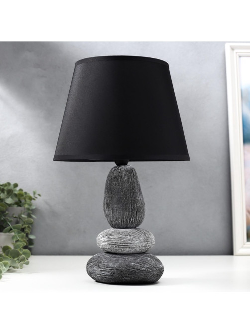 Лампа настольная 16446/1GR E14 40 вт серо-черный 22×22×34 см RISALUX