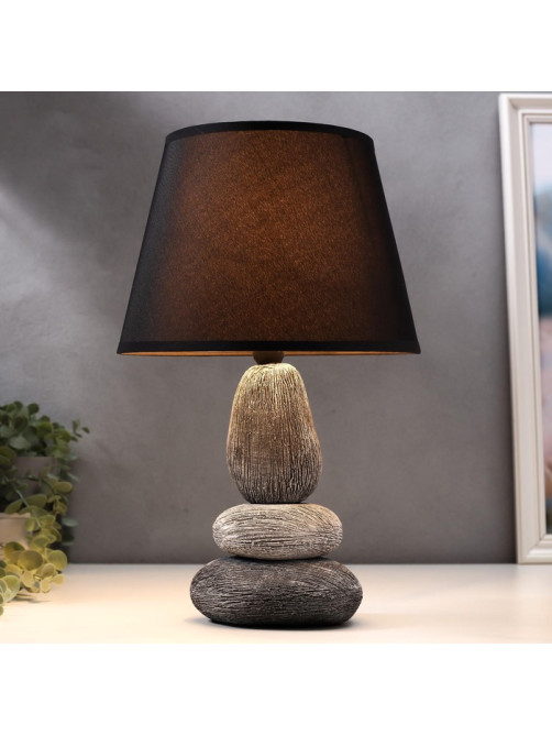 Лампа настольная 16446/1GR E14 40 вт серо-черный 22×22×34 см RISALUX