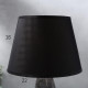 Лампа настольная 16446/1GR E14 40 вт серо-черный 22×22×34 см RISALUX