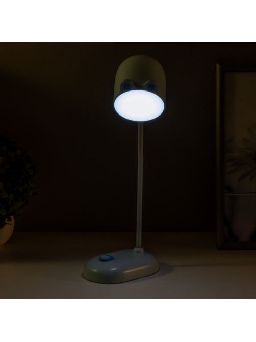 Лампа настольная «Мими» LED 3 Вт диммер USB голубой 8×12.5×32 см RISALUX