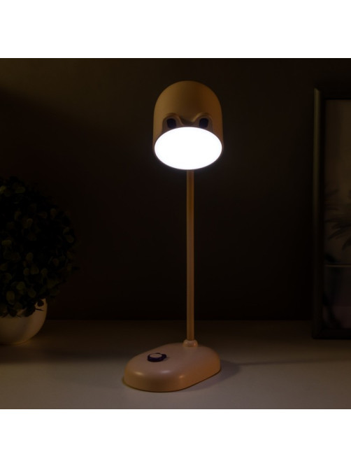 Лампа настольная «Мими» LED 3 Вт диммер USB розовый 8×12.5×32 см RISALUX