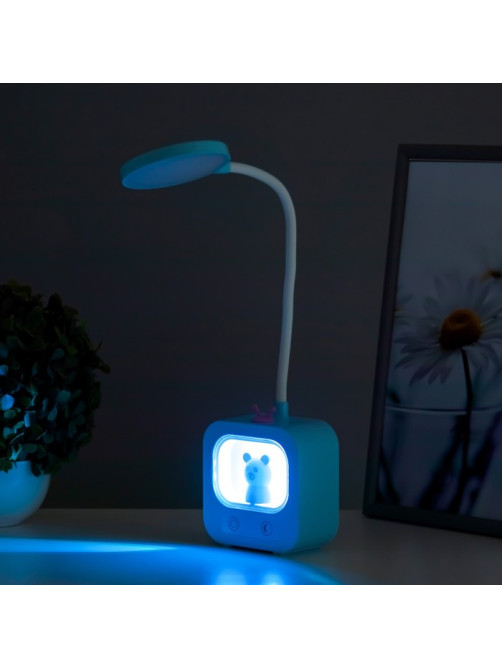 Настольная лампа «Мишка» LED 5 Вт USB АКБ МИКС 5×10×43 см RISALUX