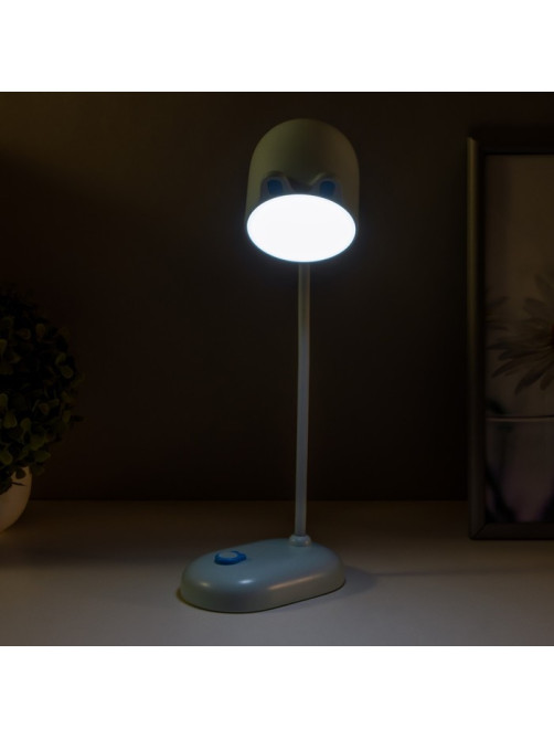 Лампа настольная «Мими» LED 3 Вт диммер USB голубой 8×12.5×32 см RISALUX
