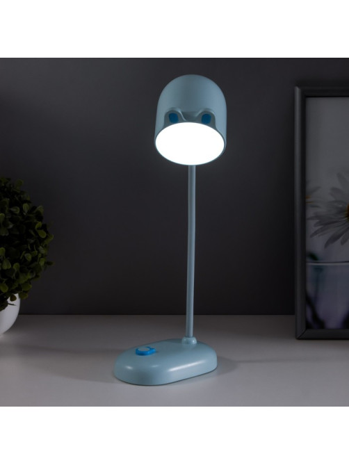 Лампа настольная «Мими» LED 3 Вт диммер USB голубой 8×12.5×32 см RISALUX
