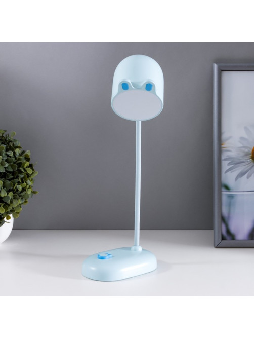 Лампа настольная «Мими» LED 3 Вт диммер USB голубой 8×12.5×32 см RISALUX