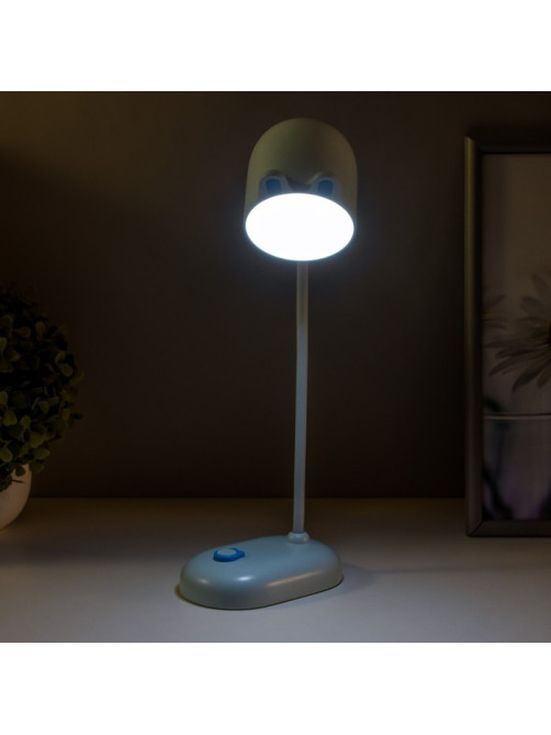 Лампа настольная «Мими» LED 3 Вт диммер USB голубой 8×12.5×32 см RISALUX