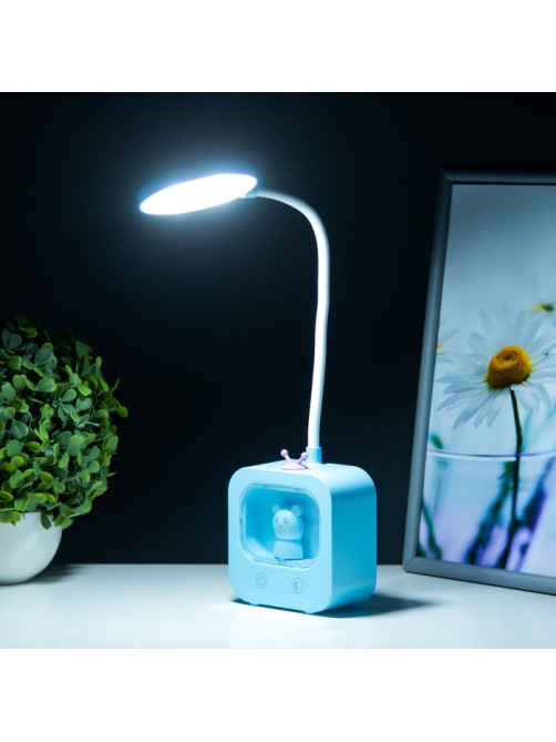 Настольная лампа «Мишка» LED 5 Вт USB АКБ МИКС 5×10×43 см RISALUX