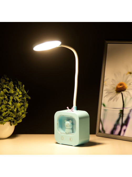 Настольная лампа «Мишка» LED 5 Вт USB АКБ МИКС 5×10×43 см RISALUX