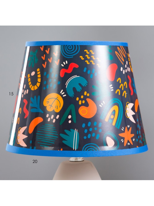 Настольная лампа с абажуром RISALUX «Ласи», Е14, 15 Вт, 20×20×30 см