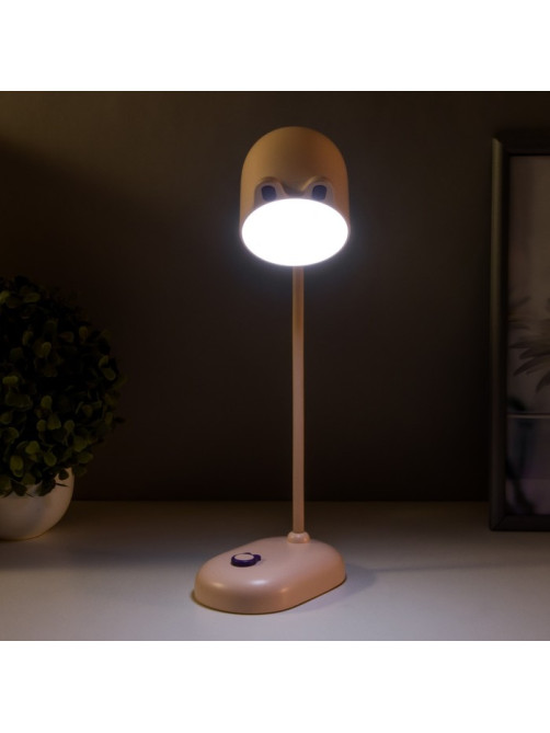 Лампа настольная «Мими» LED 3 Вт диммер USB розовый 8×12.5×32 см RISALUX