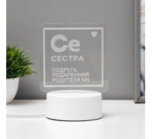 Светильник «Сестра» LED RGB от сети RISALUX
