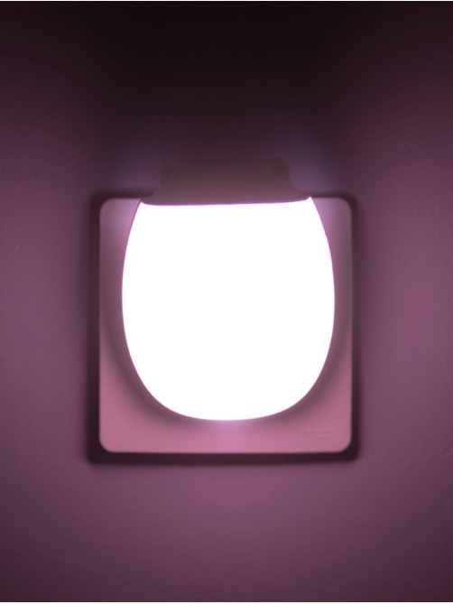 Ночник «Ушки» LED 1 Вт бело-розовый 7×5×8 см RISALUX
