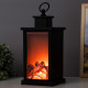 Ночник RISALUX «Камин», LED, 13×13×30 см, чёрный