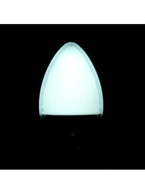 Ночник RISALUX «Светлячок» с датчиком освещения, 3 LEDх1 Вт, 10 см, 220 В, серебряный