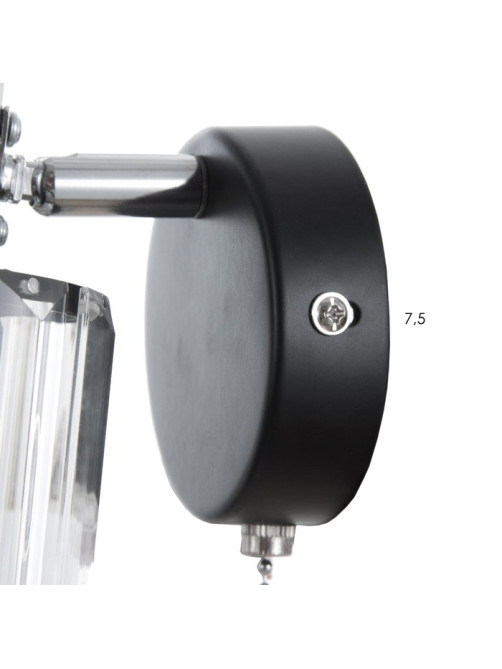 Бра BayerLux 59386/1, E14, 1×40 Вт, 19×11×12 см, чёрное