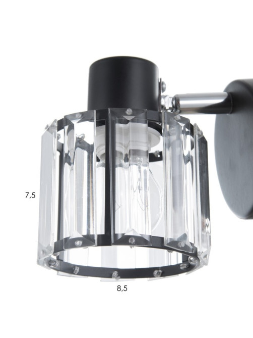 Бра BayerLux 59386/1, E14, 1×40 Вт, 19×11×12 см, чёрное