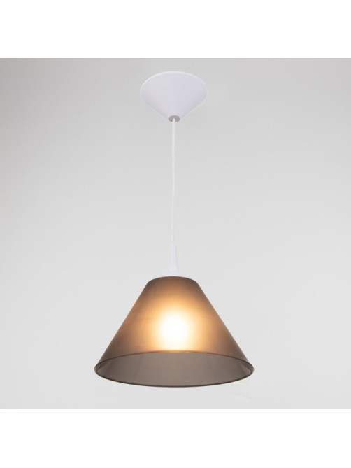 Подвес «Конус» BR 00262, 1×15 Вт, Е27, бело-дымчатый, 25×25×15 см