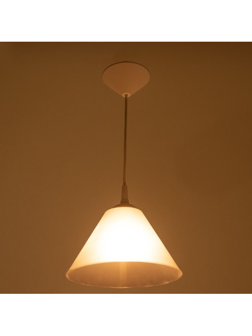 Подвес «Конус» BR 00262, 1×15 Вт, Е27, бело-дымчатый, 25×25×15 см
