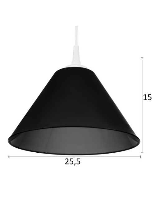 Подвес «Конус» BR 00262, 1×15 Вт, Е27, бело-дымчатый, 25×25×15 см