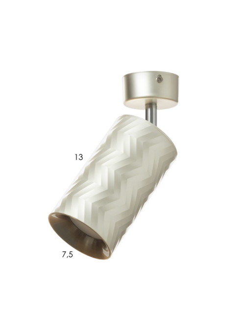 Спот «Астер» GU10 серебро 7.5×7.5×20 см