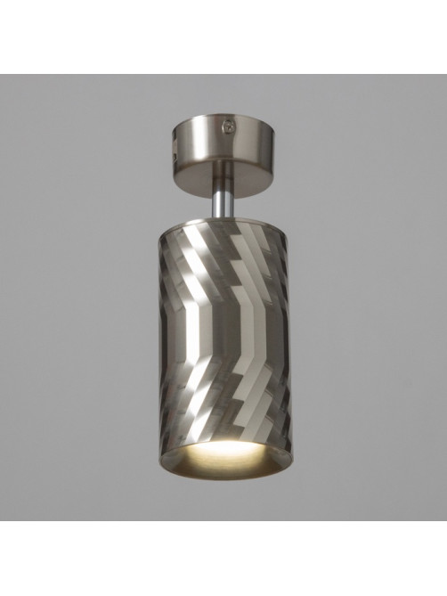 Спот «Алисер» GU10 серебро 7.5×7.5×20 см